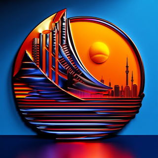 Stratford Observatory style, Midjourney V6.1: bold minimalist logo design for Istanbul city municipal services