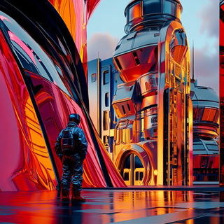 Stratford Observatory style, Midjourney V6.1: cinematic shot from sci-fi movie