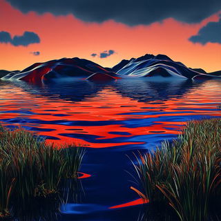 Stratford Observatory style, Midjourney V6.1: realistic landscape photograph of quiet dawn