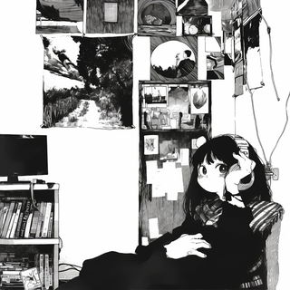 Blacktower Aria style, Midjourney V6.1: black-and-white manga comic strip