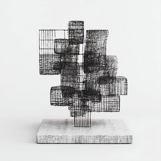 Contourpioneer style, Midjourney V6.1: abstract 3D render