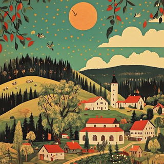 Enamelwild style, Midjourney V6.1: traditional folk art