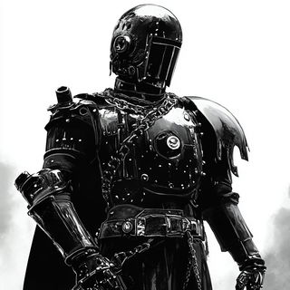 Pastel Loomworld style, Midjourney V6.1: concept art character design of retropunk steam knight