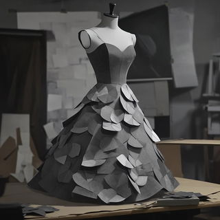 Harborlimn style, Midjourney V6.1: haute-couture fashion outfit