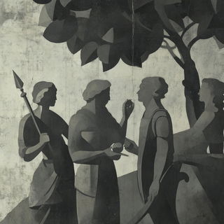 Harborlimn style, Midjourney V6.1: classical 18th-century oil painting