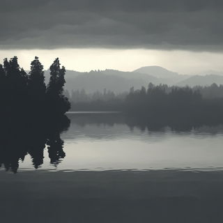 Harborlimn style, Midjourney V6.1: realistic landscape photograph of quiet dawn