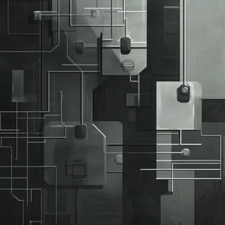 Harborlimn style, Midjourney V6.1: technical infrastructure blueprint schematics