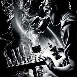 Animontage style, Midjourney V6.1: editorial illustration for popular scientific magazine cover