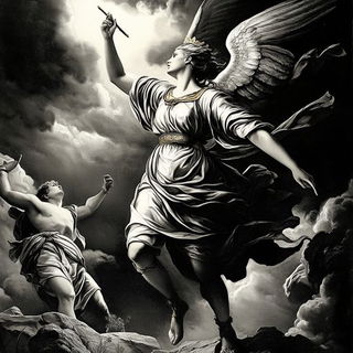 Animontage style, Midjourney V6.1: classical 18th-century oil painting