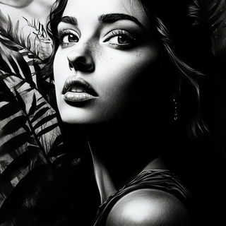 Animontage style, Midjourney V6.1: photographic portrait of female protagonist