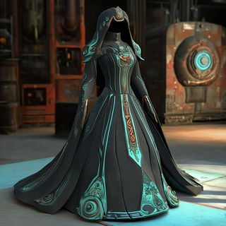 Inkpath Topography style, Midjourney V6.1: haute-couture fashion outfit