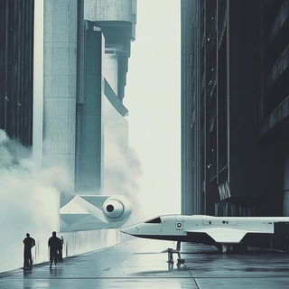 Rosette Fluidism style, Midjourney V6.1: cinematic shot from sci-fi movie