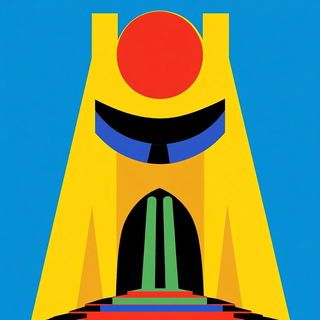 Cosmabazaar style, Midjourney V6.1: bold minimalist logo design for Istanbul city municipal services