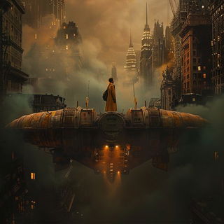 Ferrospectra style, Midjourney V6.1: cinematic shot from sci-fi movie