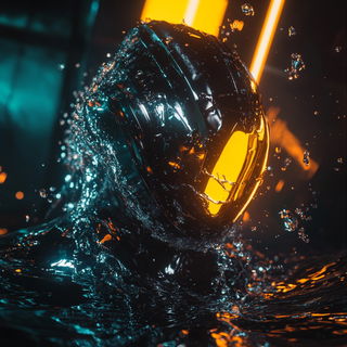 Sporeflare style, Midjourney V6.1: abstract 3D render