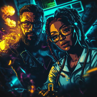 Sporeflare style, Midjourney V6.1: editorial illustration for popular scientific magazine cover