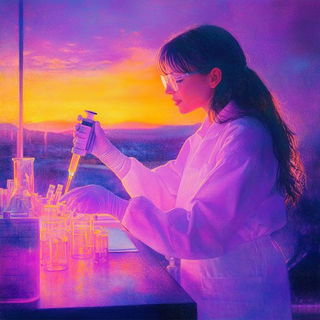 Prismere Ruins style, Midjourney V6.1: editorial illustration for popular scientific magazine cover