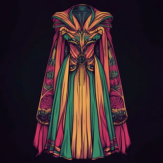 Ring Toss of Reeds style, Midjourney V6.1: haute-couture fashion outfit