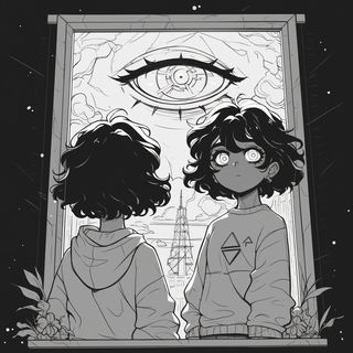 Ring Toss of Reeds style, Midjourney V6.1: black-and-white manga comic strip