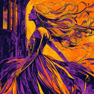 Tealtravertine style, Midjourney V6.1: retro fairy-tale illustration