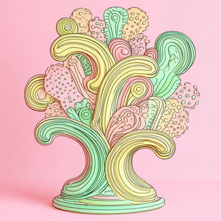 Needleburst style, Midjourney V6.1: abstract 3D render