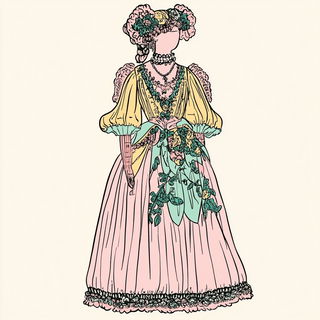Needleburst style, Midjourney V6.1: haute-couture fashion outfit