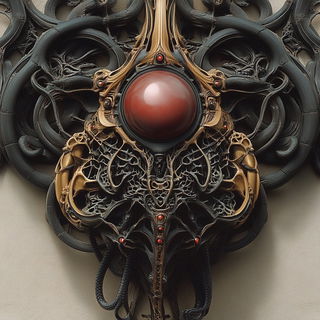 Volcanoriso style, Midjourney V6.1: abstract 3D render