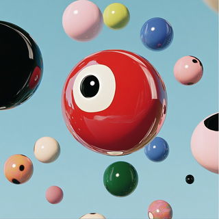 Marblewake style, Midjourney V6.1: abstract 3D render