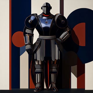 Sunfoil Monument style, Midjourney V6.1: concept art character design of retropunk steam knight