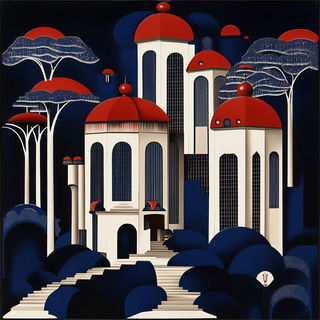 Sunfoil Monument style, Midjourney V6.1: retro fairy-tale illustration