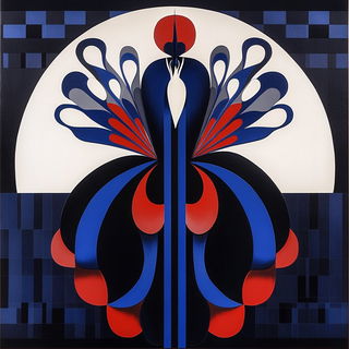 Sunfoil Monument style, Midjourney V6.1: traditional folk art