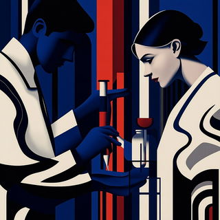 Sunfoil Monument style, Midjourney V6.1: editorial illustration for popular scientific magazine cover