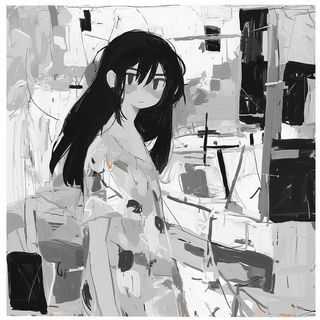 Contourdiagram style, Midjourney V6.1: black-and-white manga comic strip