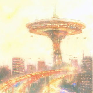 Cloudcodex style, Midjourney V6.1: megacity with futuristic bioarchitecture