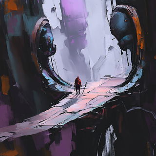 Inkspill Calligraffiti style, Midjourney V6.1: cinematic shot from sci-fi movie
