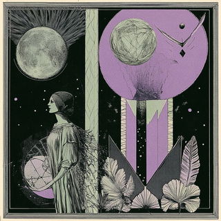 Inkstage Geomancy style, Midjourney V6.1: retro fairy-tale illustration