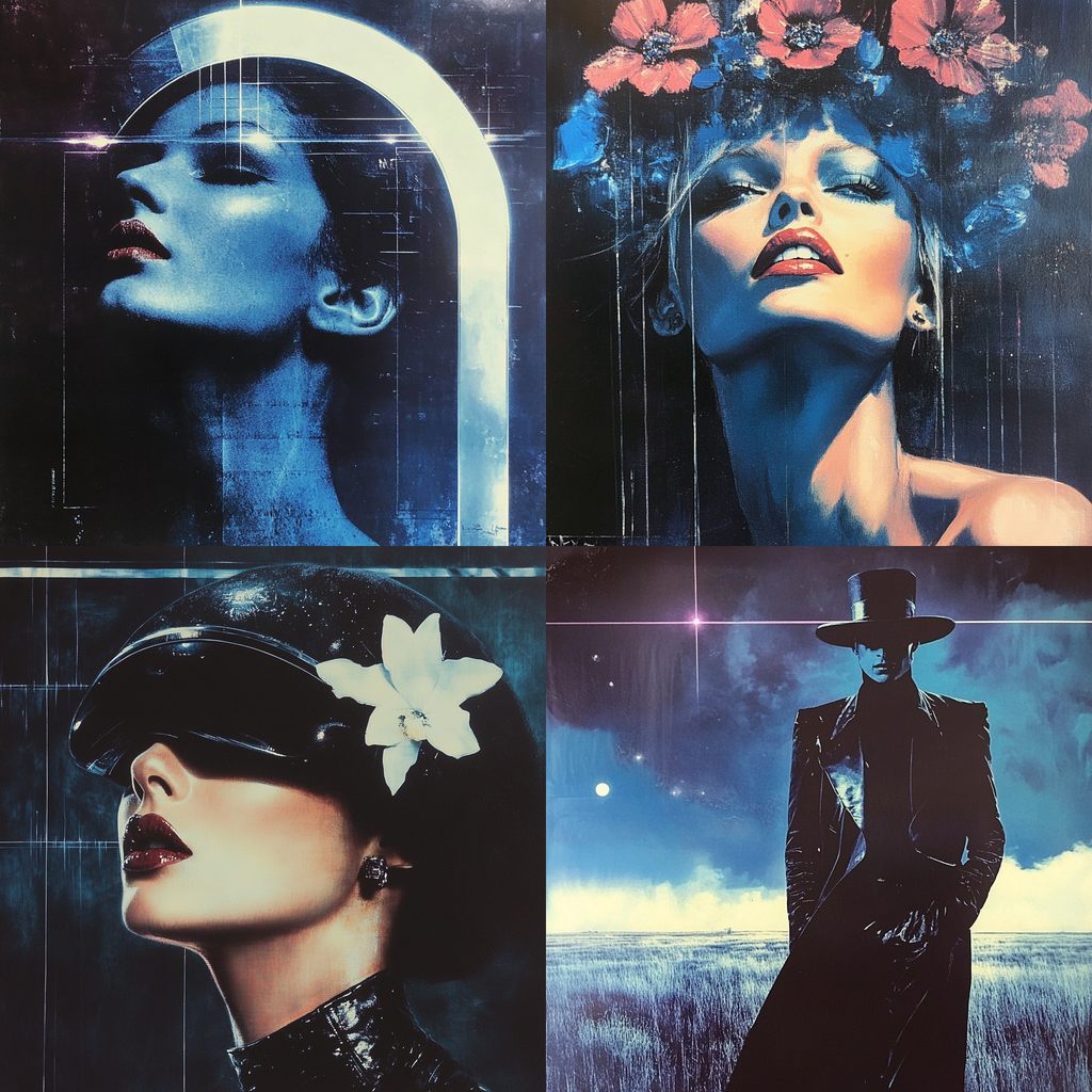 Azurmalachite style, Midjourney V6.1, render 1 of 4