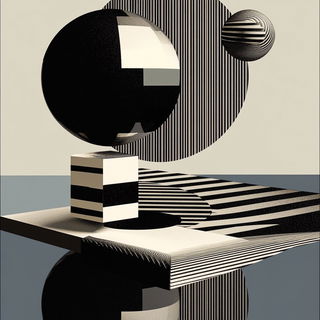 Polkadot Pinup Couture style, Midjourney V6.1: abstract 3D render
