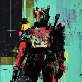 Gablemark style, Midjourney V6.1: concept art character design of retropunk steam knight