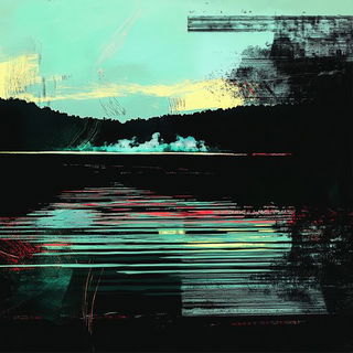 Gablemark style, Midjourney V6.1: realistic landscape photograph of quiet dawn