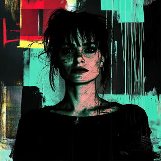 Gablemark style, Midjourney V6.1: photographic portrait of female protagonist