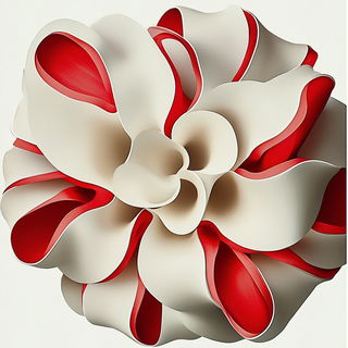 Lunagraphic style, Midjourney V6.1: abstract 3D render