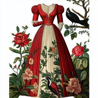 Lunagraphic style, Midjourney V6.1: haute-couture fashion outfit