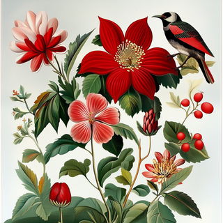 Lunagraphic style, Midjourney V6.1: traditional folk art