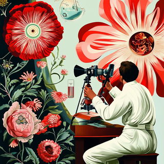 Lunagraphic style, Midjourney V6.1: editorial illustration for popular scientific magazine cover