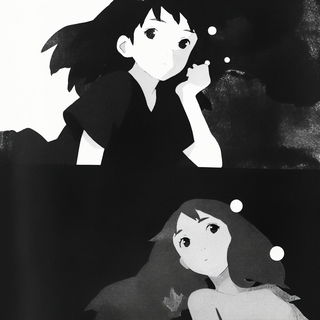 Monolithocrimson style, Midjourney V6.1: black-and-white manga comic strip
