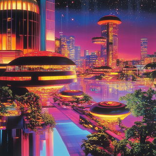 Etchmyth style, Midjourney V6.1: megacity with futuristic bioarchitecture