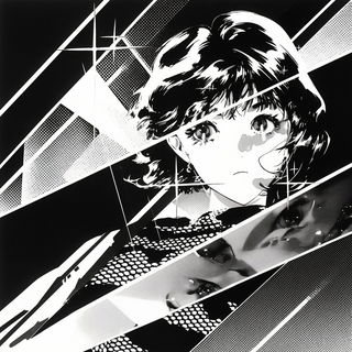 Etchmyth style, Midjourney V6.1: black-and-white manga comic strip