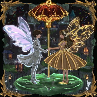 Oceanovista style, Midjourney V6.1: retro fairy-tale illustration