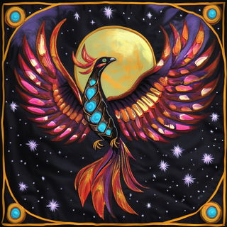 Oceanovista style, Midjourney V6.1: traditional folk art